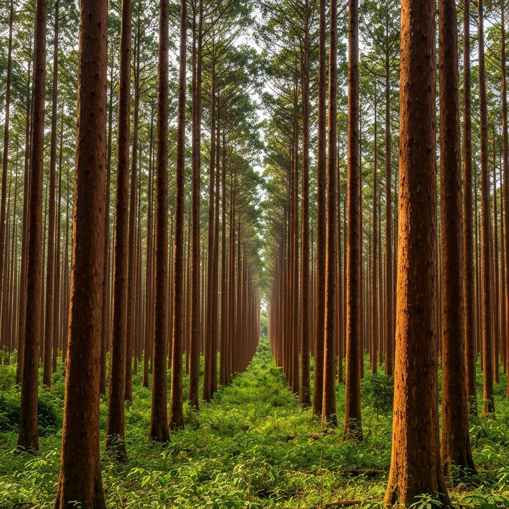 Floresta de Mogno Africano adulta